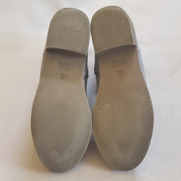 Old Navy Girls Grey Faux Suede Inner Zipper Ankle Boots Size 3 - Picture 10 of 10